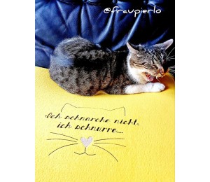 Stickdatei - Ich schnarche nicht, ich schnurre